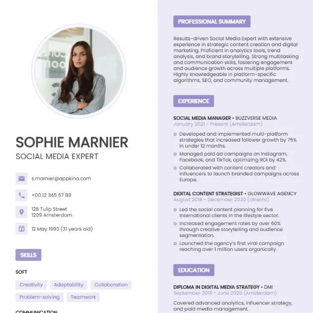 Sophie Marnier - Social Media Expert